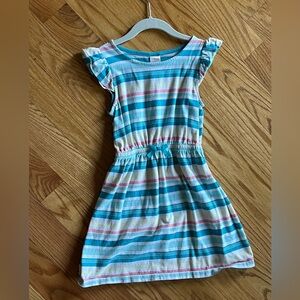 Gymboree Size 7 Girls Striped Dress - Blue, Pink, Yellow